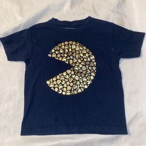 Pac-Man Kids Shirt Size XS Gold Design